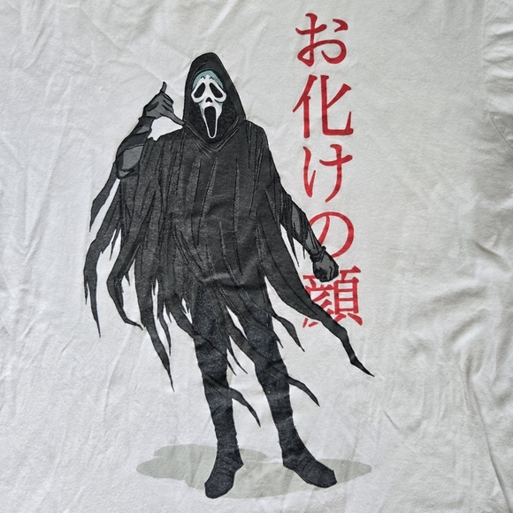 Scream Ghostface Call Me T-Shirt white Shortsleeve graffic Shirt mens XL - Picture 2 of 5